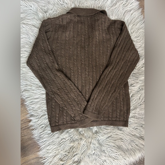Old Navy Men's Dark Brown Cardigan Sweater - Picture 4 of 7